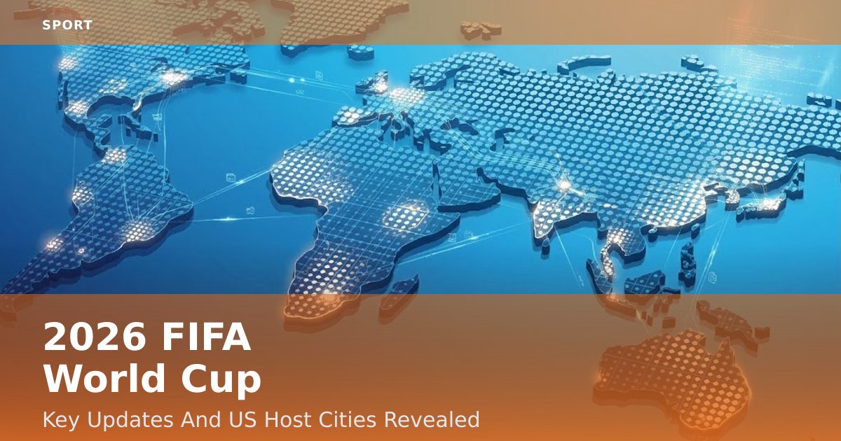 2026 FIFA World Cup: Key Updates And US Host Cities Revealed