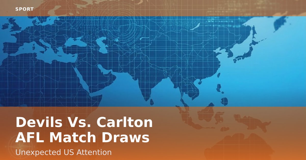 Devils Vs. Carlton AFL Match Draws Unexpected US Attention