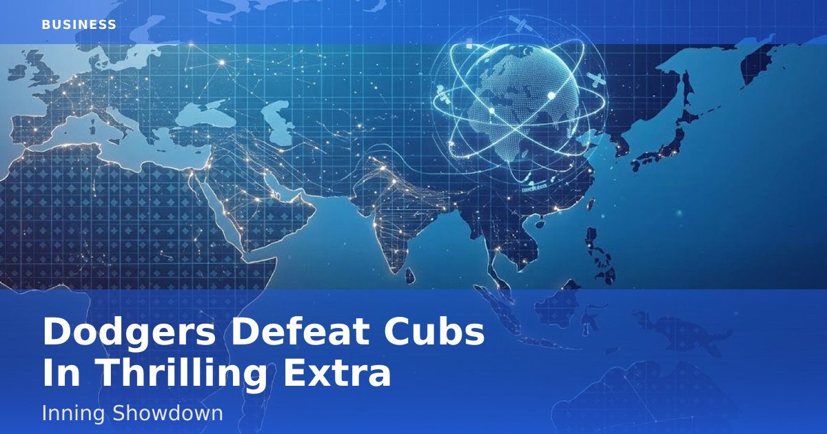 Dodgers Defeat Cubs In Thrilling Extra-Inning Showdown