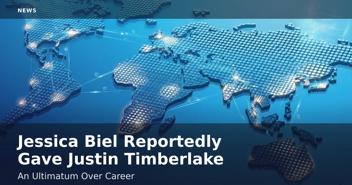 Jessica Biel Reportedly Gave Justin Timberlake An Ultimatum Over Career
