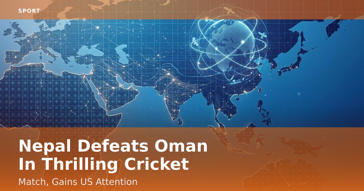 Nepal Defeats Oman In Thrilling Cricket Match, Gains US Attention