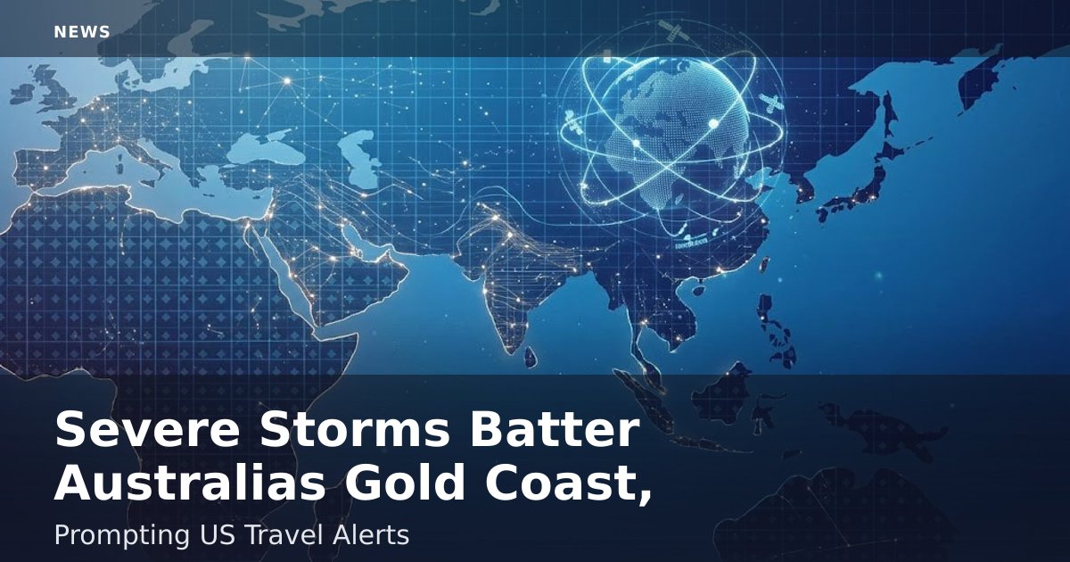 Severe Storms Batter Australia's Gold Coast, Prompting US Travel Alerts