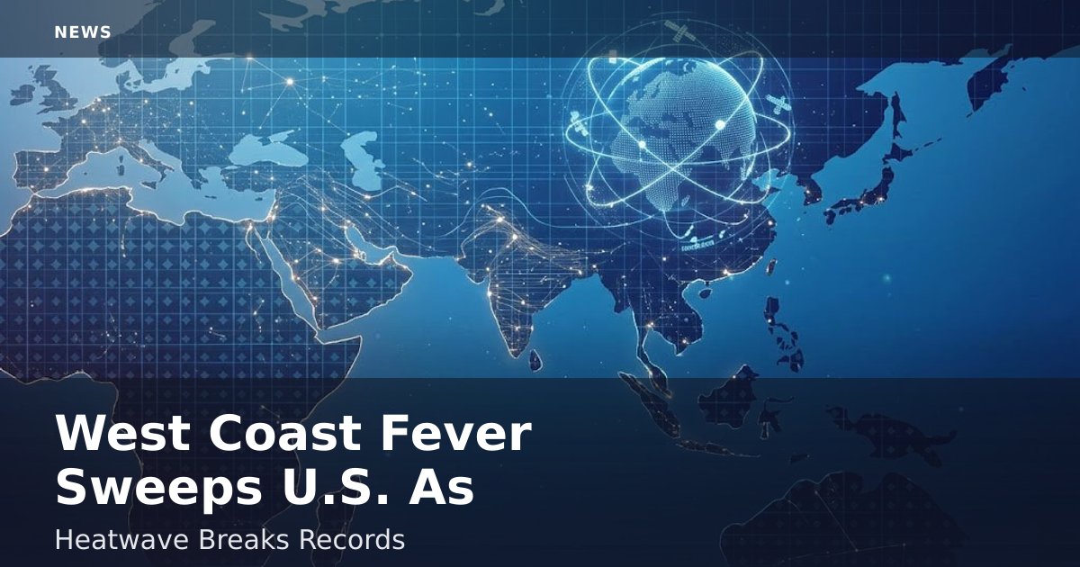 West Coast Fever Sweeps U.S. As Heatwave Breaks Records